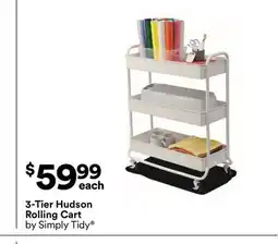 Michaels 3-Tier Hudson rolling Cart by Simply Tidy offer