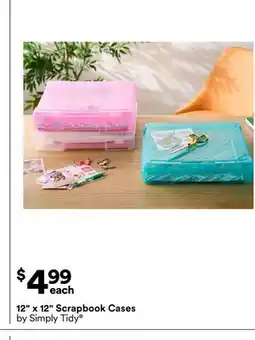 Michaels 12 x 12 Scrapbook Cases by Simply Tidy offer