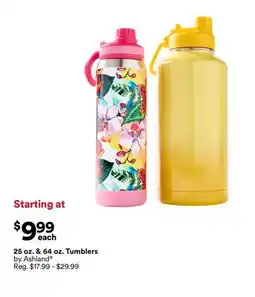 Michaels 25 oz. & 64 oz. Tumblers by Ashland offer