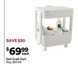 Michaels Deli Craft Cart offer