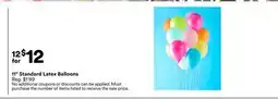 Michaels 11 Standard latex Balloons offer