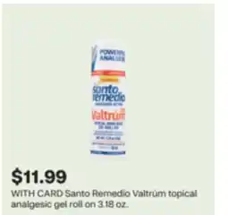 CVS Santo Remedio Valtrúm topical analgesic gel roll on offer
