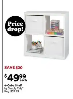Michaels 4-Cube Shelf by Simply Tidy offer