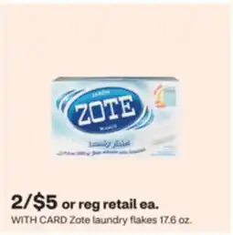 CVS Zote laundry flakes offer