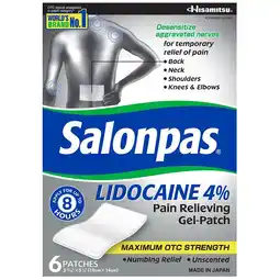 Walgreens Pain Relieving Gel-Patch with Maximum Strength Lidocaine offer