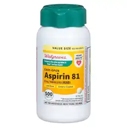 Walgreens Easy-Open Aspirin 81 Tablets offer