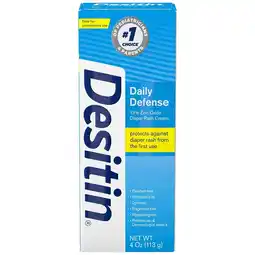 Walgreens Daily Defense Baby Diaper Rash Cream with 13% Zinc Oxide Barrier Cream offer