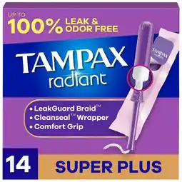 Walgreens Tampons With LeakGuard Braid Unscented offer