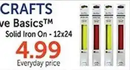 Hobby Lobby ptive Basics Solid Iron On - 12x24 offer