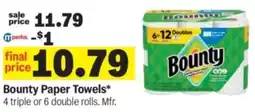 Meijer Bounty Paper Towels offer