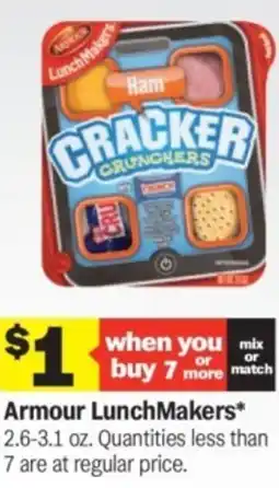 Meijer Armour LunchMakers offer