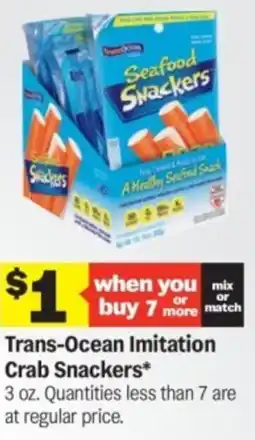 Meijer Trans Ocean Imitation Crab Snackers offer