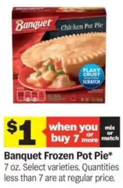 Meijer Banquet frozen Pot Pie offer