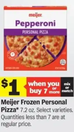 Meijer Meijer frozen personal pizza offer