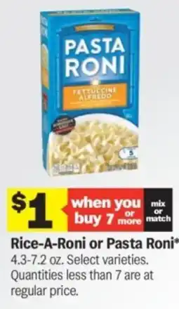 Meijer Rice A Roni or Pasta Roni offer