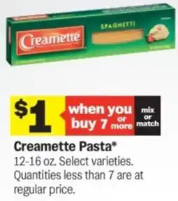 Meijer Creamette Pasta offer