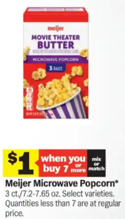 Meijer Meijer Microwave Popcorn offer