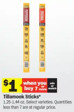 Meijer Tillamook Sticks offer
