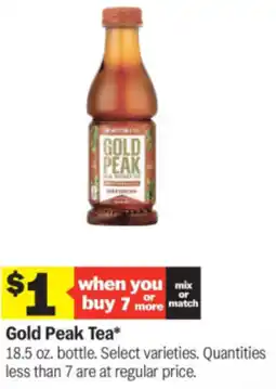 Meijer Gold Peak Tea offer