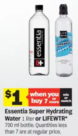Meijer Essentia super hydrating water or lifewtr offer