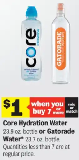 Meijer Core Hydration Water or Gatorade Water offer