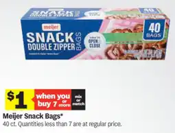 Meijer Meijer Snack Bags offer