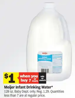 Meijer Meijer Infant Drinking Water offer