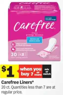 Meijer Carefree Liners offer