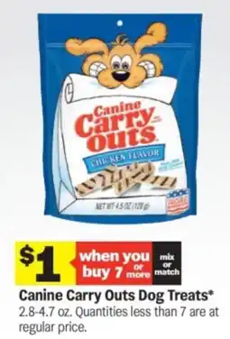 Meijer Canine Carry Outs Dog Treats offer