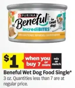 Meijer Beneful Wet Dog Food Single offer