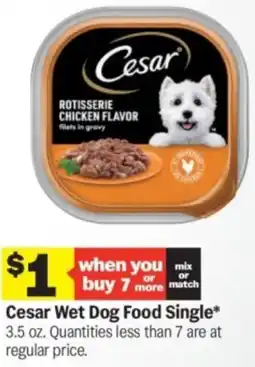 Meijer Cesar Wet Dog Food Single offer