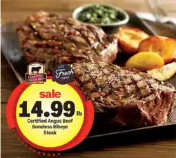Meijer Certified Angus Beef Boneless Ribeye Steak offer