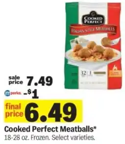 Meijer Cooked Perfect Meatballs offer