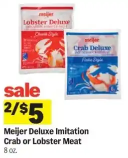 Meijer Meijer Deluxe Imitation Crab or Lobster Meat offer