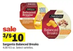 Meijer Sargento Balanced Breaks offer