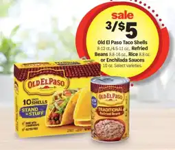 Meijer Old El Paso Taco Shells Refried Beans Rice or Enchilada Sauces offer
