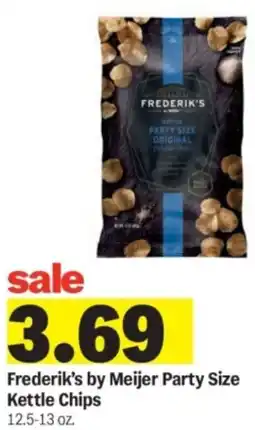 Meijer Frederiks by Meijer Party Size Kettle Chips offer