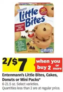 Meijer Entenmanns Little Bites Cakes Donuts or Mini Packs offer