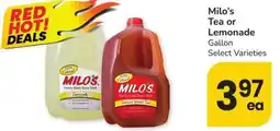 Albertsons Milo's Tea or Lemonade offer
