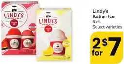Albertsons Lindy's Italian Ice offer
