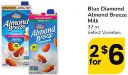 Albertsons Blue Diamond Almond Breeze Milk offer