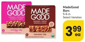 Albertsons MadeGood Bars offer