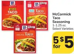 Albertsons McCormick Taco Seasoning offer