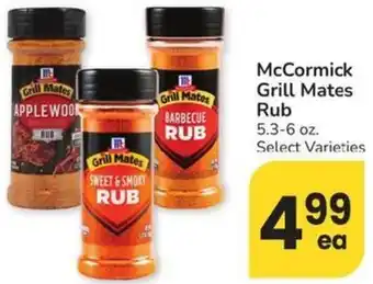 Albertsons McCormick Grill Mates Rub offer