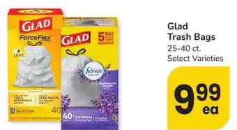 Albertsons Glad Trash Bags offer