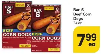 Albertsons Bar-S Beef Corn Dogs offer