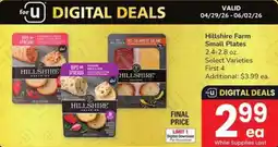 Albertsons Hillshire Farm Small Plates offer