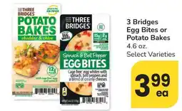 Albertsons 3 Bridges Egg Bites or Potato Bakes offer