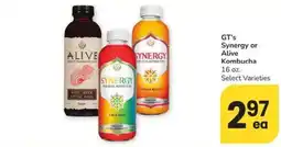 Albertsons GT's Synergy or Alive Kombucha offer