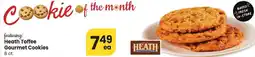Albertsons Heath Toffee Gourmet Cookies offer